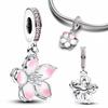 Copper Cherry Blossom Series Flowers Fit Original Women'S Bracelet Diy Making Fine Jewelry Gifts