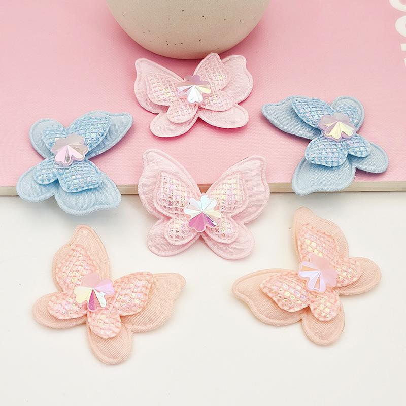 Butterfly Double Layer DIY Kit: Bags, Shoes, Clothing, Socks, Fabric, Hair Clips, Brooches Accessories