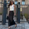 GMXIA Fusta cu jumătate de corp cu imprimeu leopard jacquard New Trend de vară Fusta lungă pe jumătate cu imprimeu leopard, jacquard