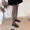 Xiaohongshu Trendy Dark Fishnet Socks - Spring/Summer Thin Jacquard Black Stockings