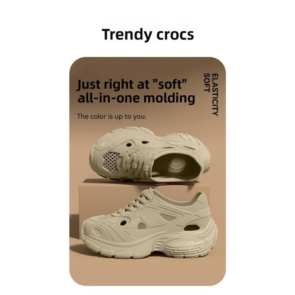 Höhlenschuhe für Damen, Sommer-Oberbekleidung, Neu mit dicker Sohle, Rutschfest, Geruchshemmend, Atmungsaktive Sandalen