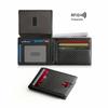 New Carbon Fiber Multi-Card Men Wallet 14 Cards RFID RFID Blocking Wallet Slim Large Capacity Leather Wallet Daily Use