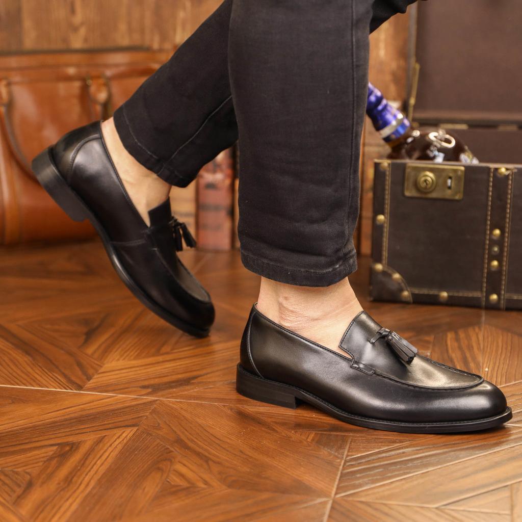 Men's Tassel Loafers Cow Leather Comfortable Slip on Wedding Party Office Dress for Men Classic Designer Outdoor Casual Loafers