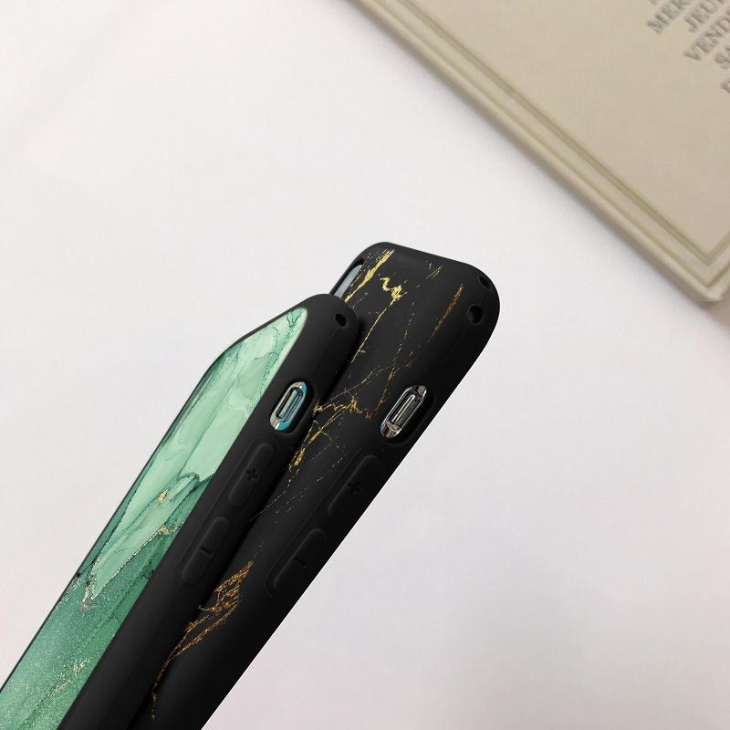 Marble Patterned Soft Black Silicone Phone Case For Xiaomi Redmi Camera Shockproof Protective Rubber Bumper Cover For Redmi Note 13 Pro 13C Cases