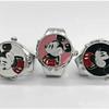 Disney Mickey Flip Cover LookTime Mini Ring Watch Cute Cartoon Simple Couple Creative Keeping Ring