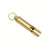 1Pcs Loud Emergency Survival Whistle - Heavy-duty Gold Construction with Clear Ring Buckle Design, Suitable for Outdoor Use, Camping, Lifeguards