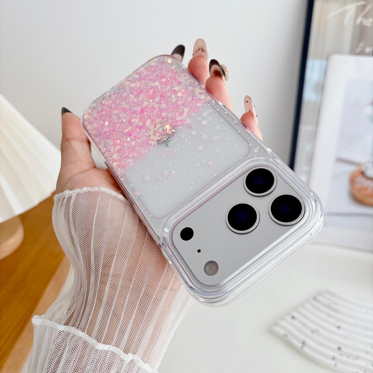 

Aesthetic Luminous Starry Sky Shiny Glitter Sequin Phone Case For iPhone 17 Air 16 15 14 13 12 11 Pro Max Plus Noctilucent Cover iPhone 11