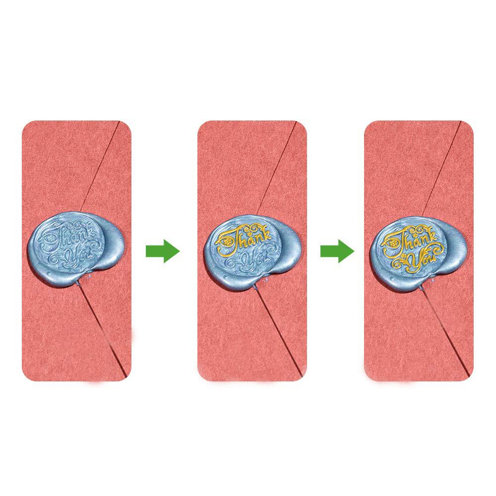 4pcs Wax Seal Pen Kit, Special Wax Seal Pen for Decorating Wax Seal Stamp, Fit All Wax Seal Beads or Wax Seal Sticks, Ideal Tool