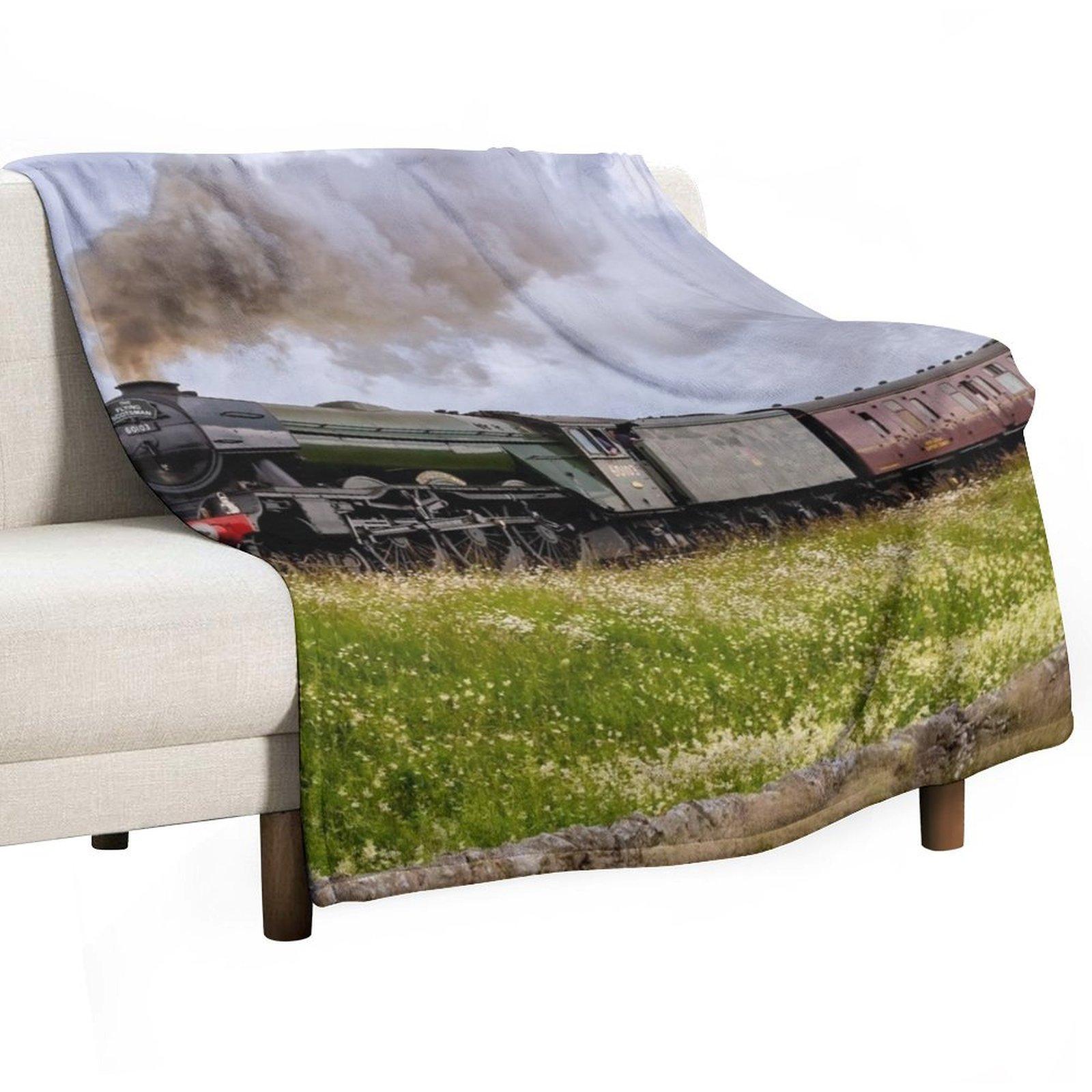 The Flying Scotsman in Yorkshire Throw Blanket Weighted Winter beds Thins Decoratives Blankets 30x40in