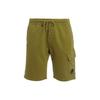 Solid Color Loose Fit Straight Leg Casual Shorts Men Shorts Green 12CMSB021A002246G698