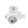 1Pc Wall Socket Extender With Switch 1 To 3 Way Eu Plug Adapter European Standard Power Adapter Multiple Sockets For Home