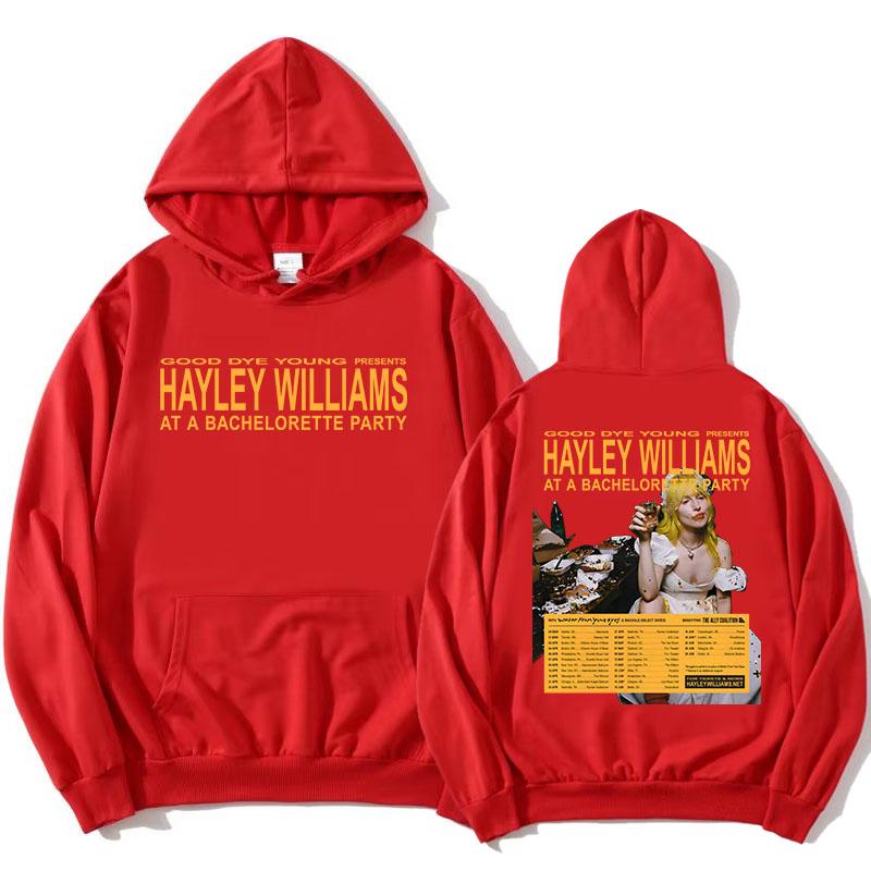 Good Bye Young HAYLEY WILLIAMS AT A BACHELORETTE PARTY Hoodies Female Winter Long Sleeve Sweatshirts Graphic Clothing XXXL красный 2140₽