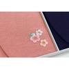 Chirimen Reiwa Embroidered Gold Envelope Fukusa Set (Plum/Orchid)