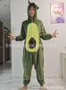 Strawberry Bear Star Burning Man Cartoon One-Piece Pajamas Melody Flannel Men'S And Women'S Loungewear