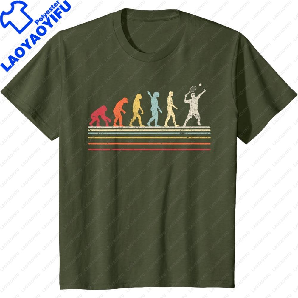 

Funny Tennis Shirt Retro Style TShirt Women Short Sleeve Classic Pattern Urban Tops Outdoor Sports Enthusiasts Tees S