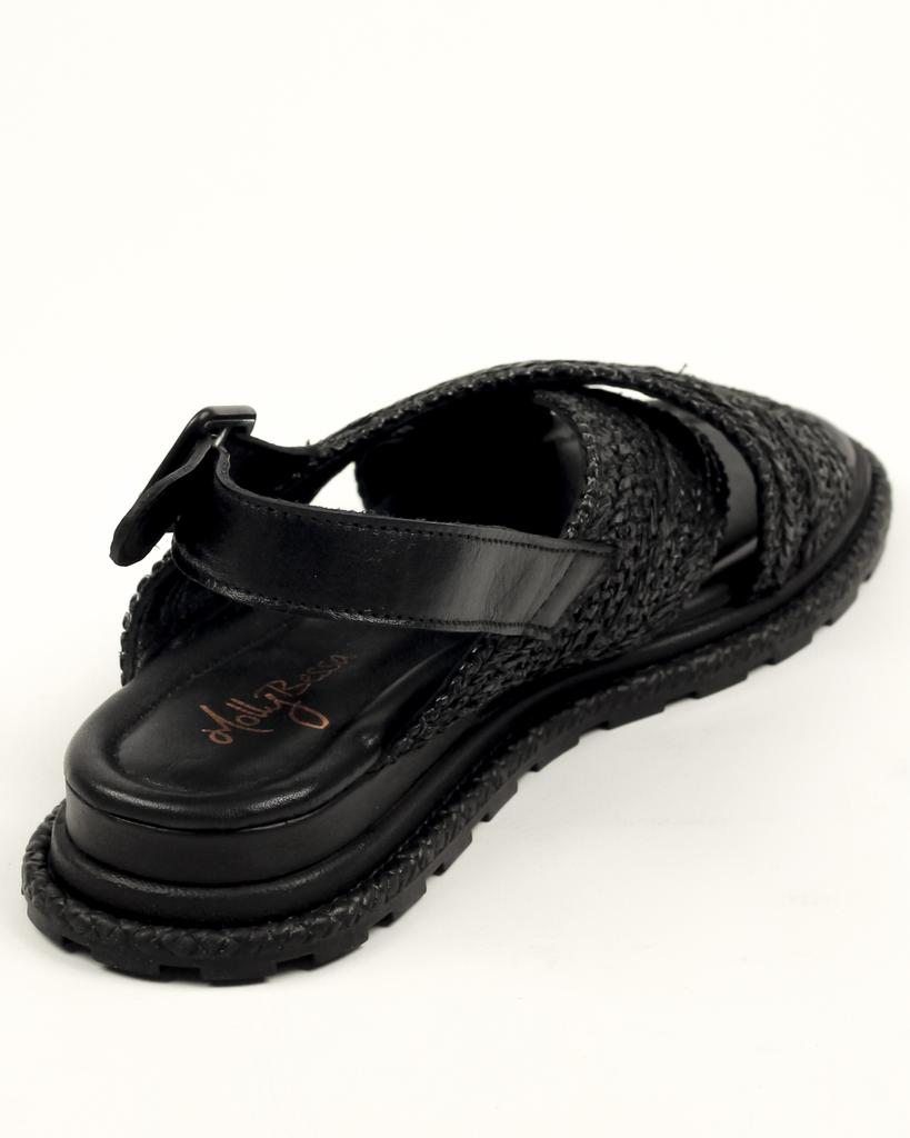 Women's Sandals Molly Bessa 5004512 36 Black Leather