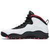 Air Jordan 10 'Double Nickel' (Unisex) White / Varsity Red-Black Vintage Basketball Shoes 310805 102