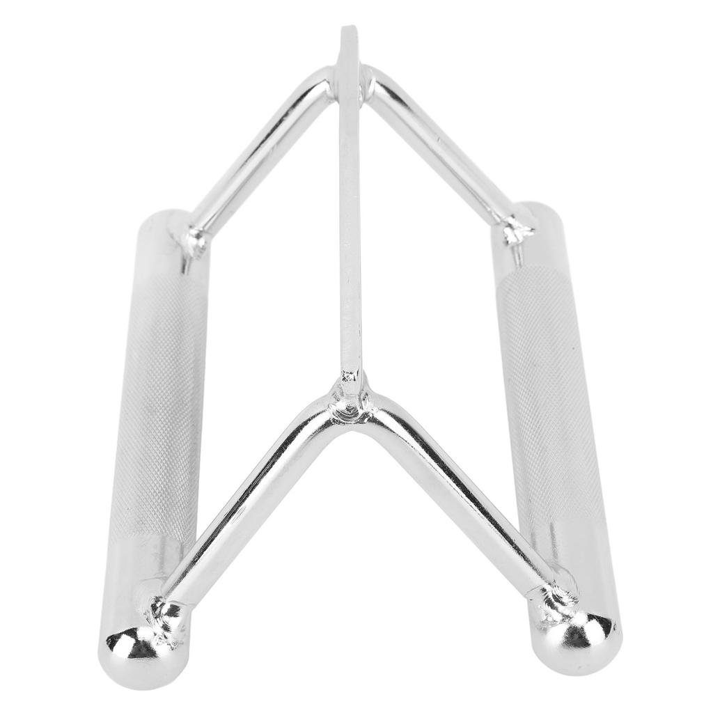 Double D Handle Cable Attachment for Weight Workout Stainless Steel V Bar Cable Machine Accessories for Home Gym Pull