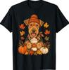 Airedale Terrier Fall Autumn Season Pumpkin Spice Dog Coffee T-Shirt