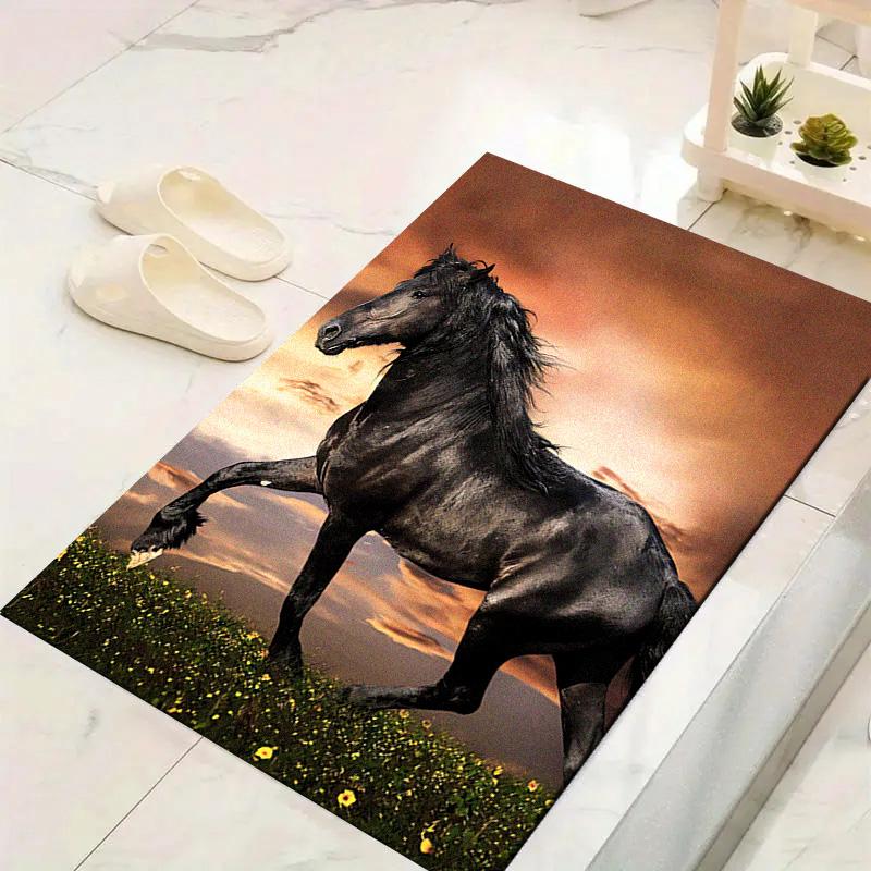Horse Carpet Rug for Living Room Bedroom Home Sofa Decoration,Kids play Non-slip Floor Mat