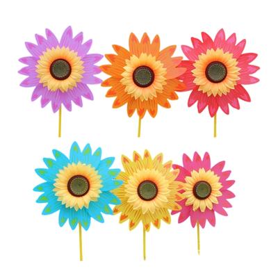 Outdoor Sonnenblumen Rasen Windräder Windspiel Groß Windmühle Windräder für Garten Hof Außendekoration Hinterhof