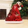 Holiday Glitter Santa Hat Color Flip Sequins Christmas Hat Santa Clauses Hat