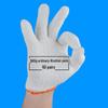 Men's Durable White Cotton Nylon Work Gloves for Construction