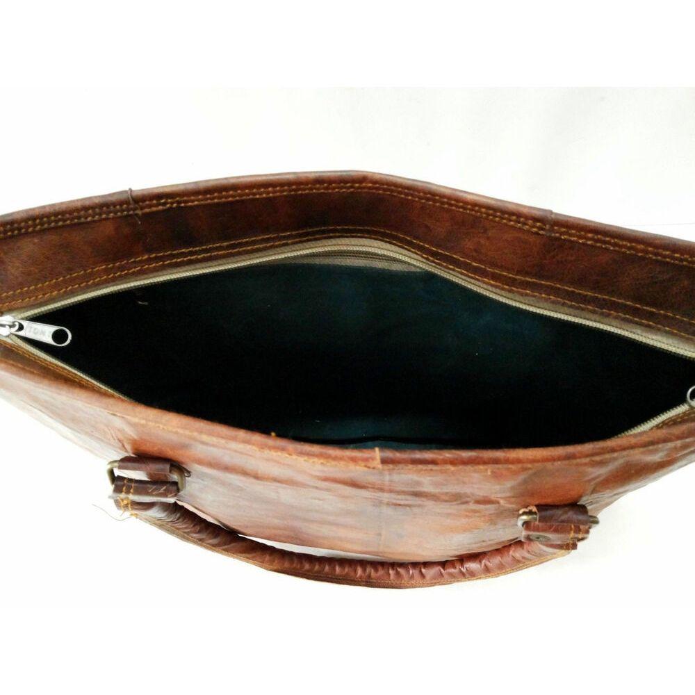 Handmade Goat Leather Shoulder Bag BUCKET Handbag Shopping Billy Goat Designs