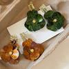 1 Pair Women Stud Earrings Exaggerated Flower Shape Drop Earrings French Style Earrings Jewelry Accessories