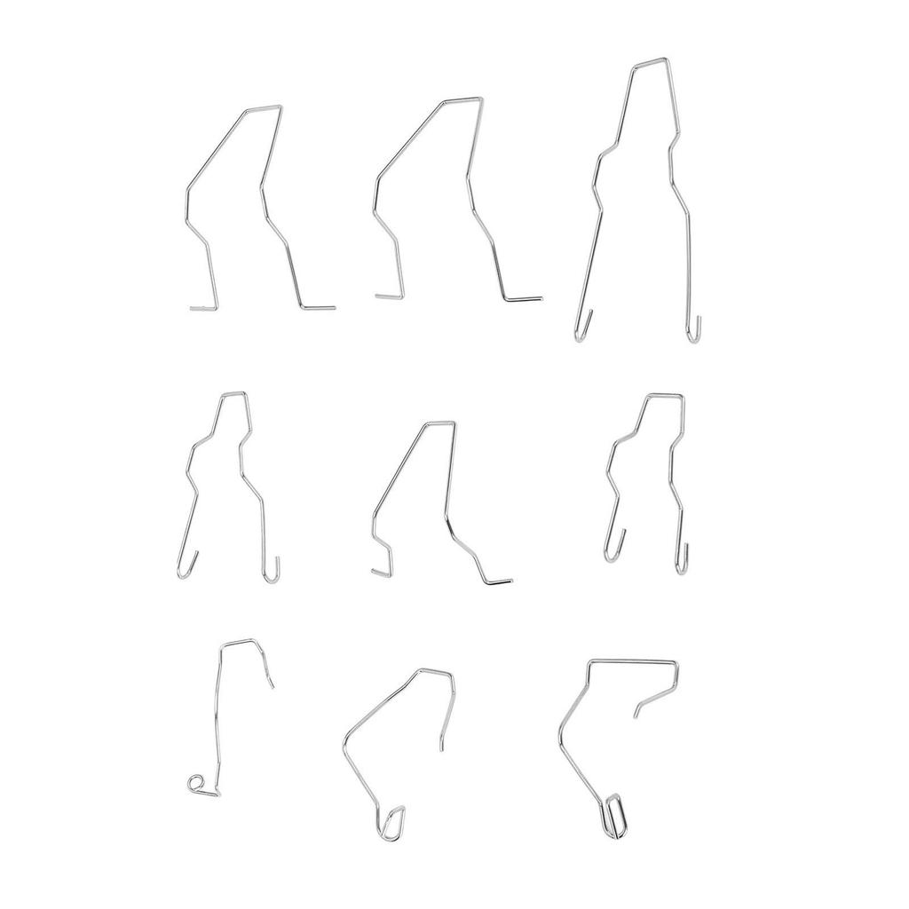 9pcs Bulb Retaining Spring Clips Universal Stainless Steel Headlight Dip Dipped Beam Bulb Holder Clips for H1 H3 H4 H7