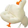 Goose Shaped One Piece Cushion,Chair Cushions, Soft Comfortable Strap Design Home Cushion for Students Office Backrest Chair Plush Desk (grey), Chair