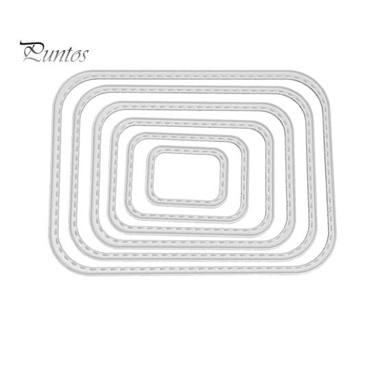 

Прямоугольная рамка для шитья, точечная резка, штампы для DIY скрапбукинга, тиснение, бумажные карты, трафарет серебряный