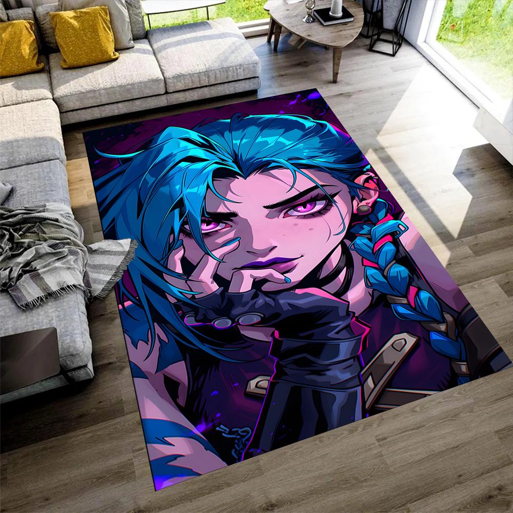 Cyberpunk Warrior Area Rug Suitable for Study Room Outdoor Decorate Room Hallway Anti-slip Rug Decorate Offices Perfect Gift for Friends & Family