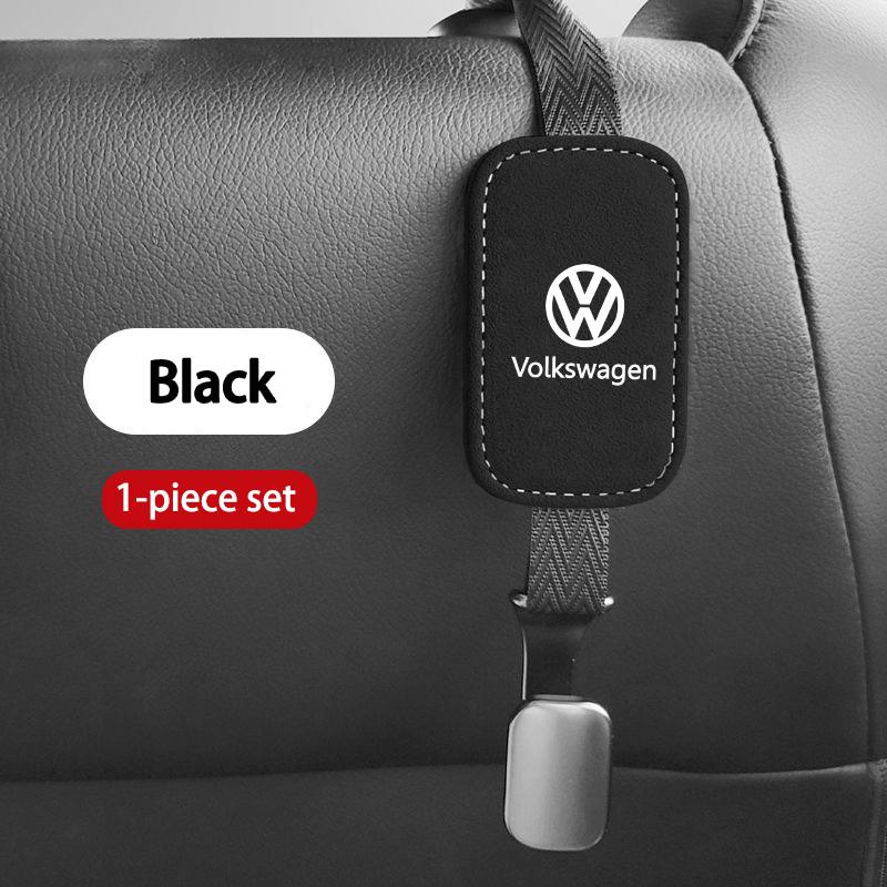 Universal Car Suede Hook High-Quality Headrest Storage Hanger For Volkswagen VW Scirocco Jetta Beetle Golf 4 5 6 Passat Polo B5