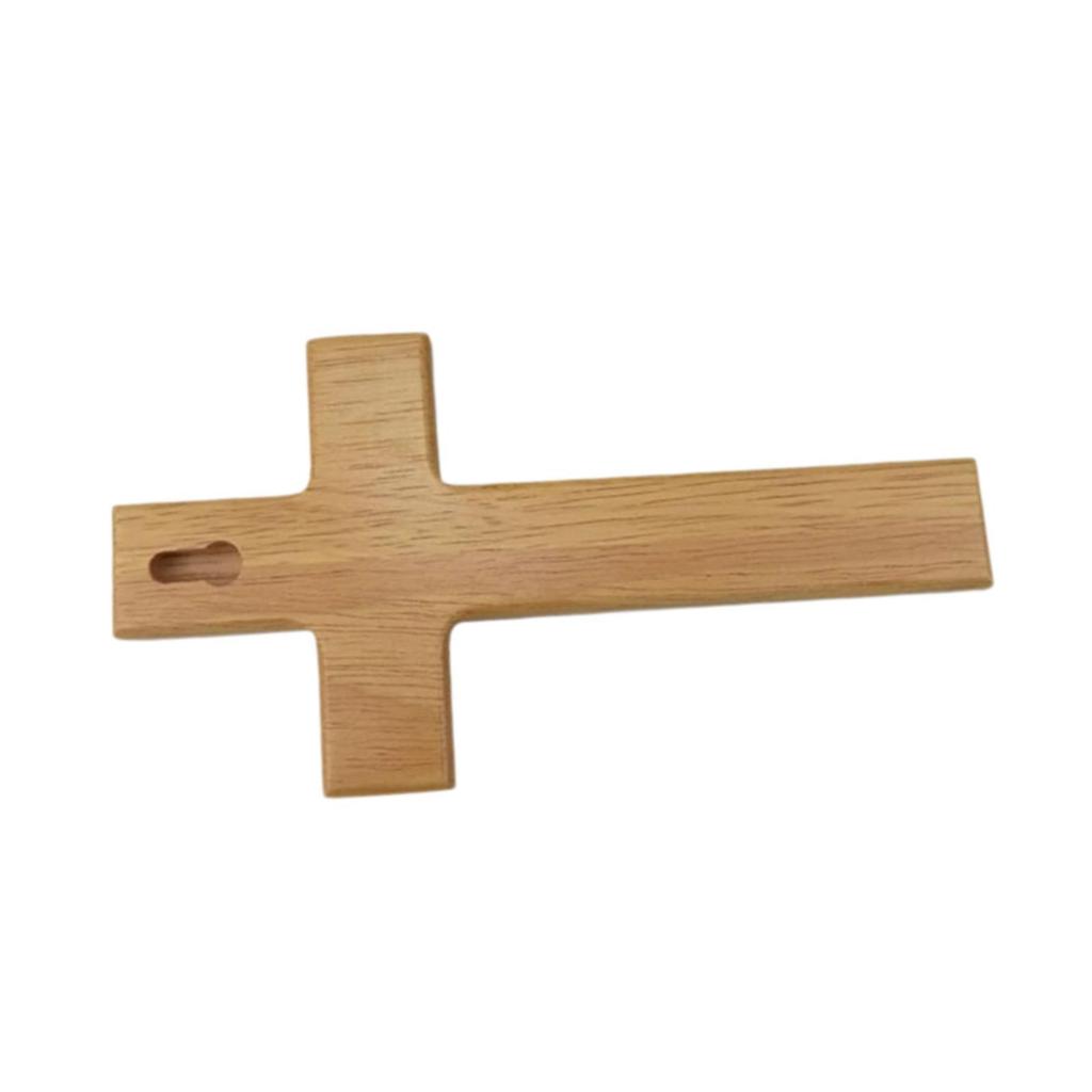 Wooden Wall Crucifix Cross Elegant Home Decorations Item Rustic Cross Pendant for Room Decoration and Entrance