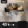 Cmaos No-Drill Wall-Mounted Kitchen Spice & Knife Rack