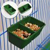 Cage Cups Birds Feeders Chicken Feeding Watering Dish  Water Food Hanging Wire Cages Box For Pet Parakeet Poultry
