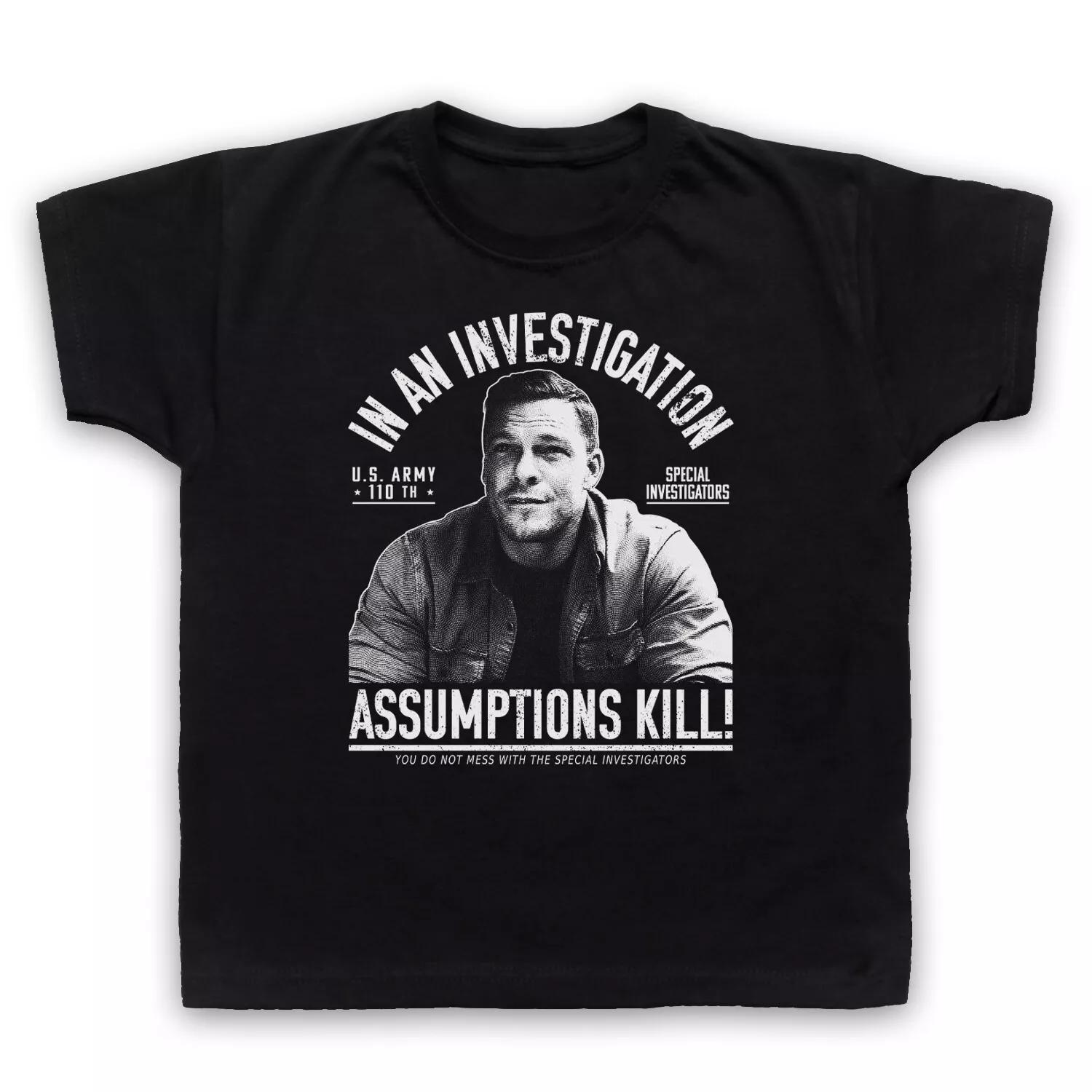 Reacher In An Investigation Assumptions Kill Major Jack Army 110th Kids T-shirt 140