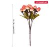1PC 15 Heads Artificial Silk Small Flower Buds Rose Pod Wedding Home Party Photography Decoration