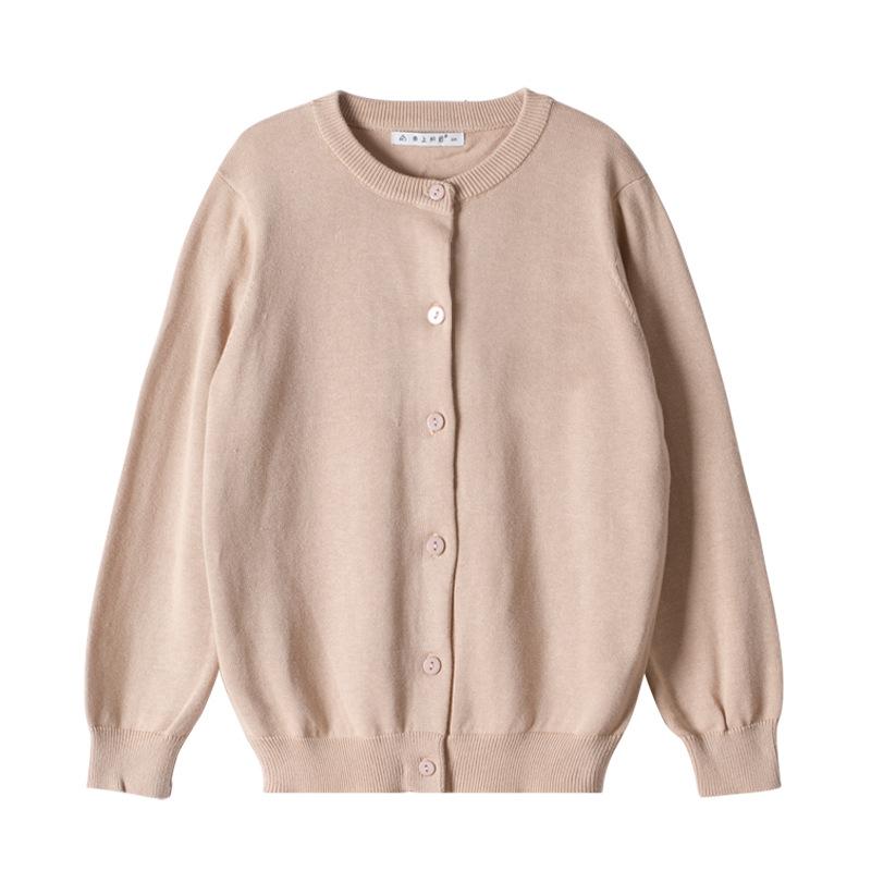 

2023 Весна и осень Детский трикотажный кардиган Чистый хлопок Средний и большой детский кардиган Свитер Пальто Родитель-ребенок Кардиган для девочек