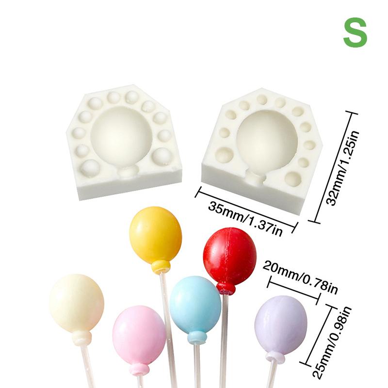 

2 шт./набор мини 3D овальный воздушный шар силиконовая форма помадка шоколадная форма DIY мастика глиняные формы для свечей инструмент для украшения торта формы для выпечки S