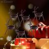{MX} Creative Christmas Reindeer Candlestick Durable Iron Candle Holder Tea Light Holder DIY Xmas Party Home Table Decor
