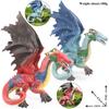 Oenux Simulation Dinosaur Bayala Dragon Tree Monster Bat Demon Basilisk Animal Model Action Figures Pvc Collection Kid Toy Gift