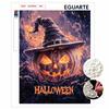 Halloween Pumpkin Pearl Painting Handmade Diy Art Glass Pearl Home Decoration Painting