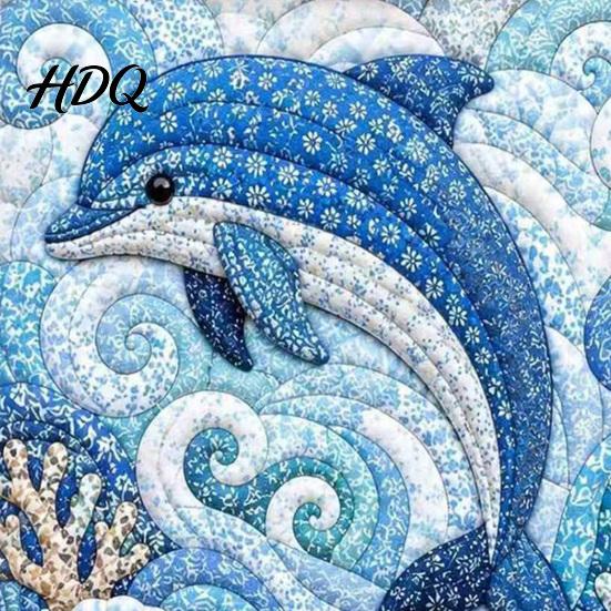 Japanese Fabric Craft No-Sew Art Kit DIY Mosaic Kits for Adults Beginners Quilted Wall Intricate with Frame & Tools Kits Gifts Housewarming