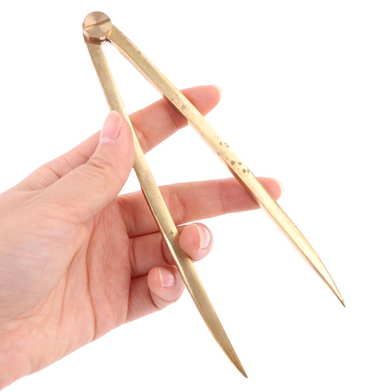 

Solid Brass Straight Chart Divider Rust-Resistant Navigation Measuring Instrument Marine Splitting Tool For Architects