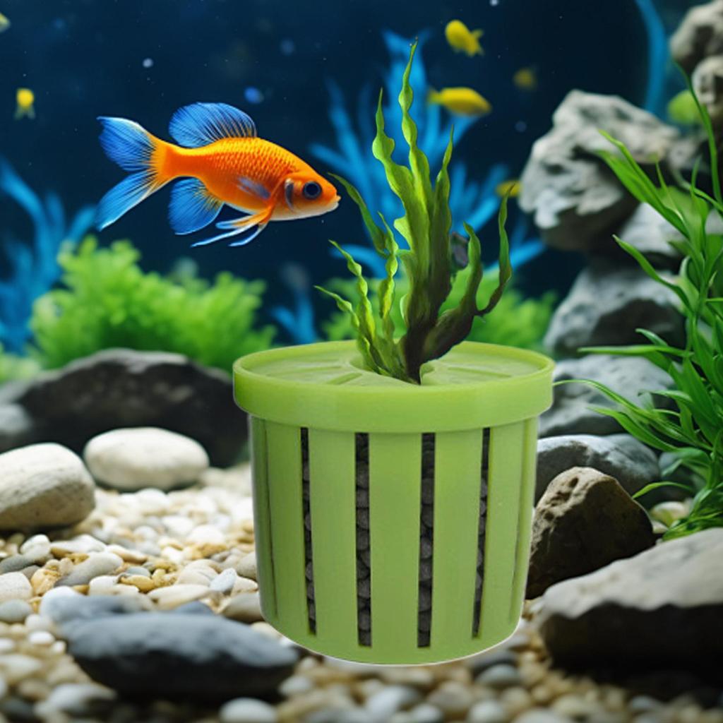 Aquarium Plant Holder Stable Fish Tank Plant Basket Aquarium Hydroponics Planting Holder Water Feature Decoration Accessories