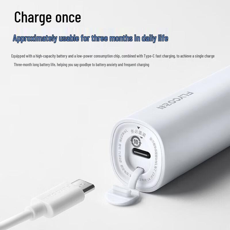 FLYCO T1 Vibrant Blue Electric Toothbrush CN plug (adapter included)