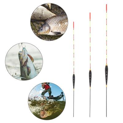 Daytime Fishing Buoy Strike Long Tail Floats Bobbers Indicator Fishing Float Wood Fluorescent