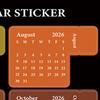 Stickers for Planners 2 Sheets Labels Adhesive Month Planner Calendar Stickers for Notebooks Scrapbooking Classroom School